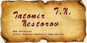 Tatomir Nestorov vizit kartica